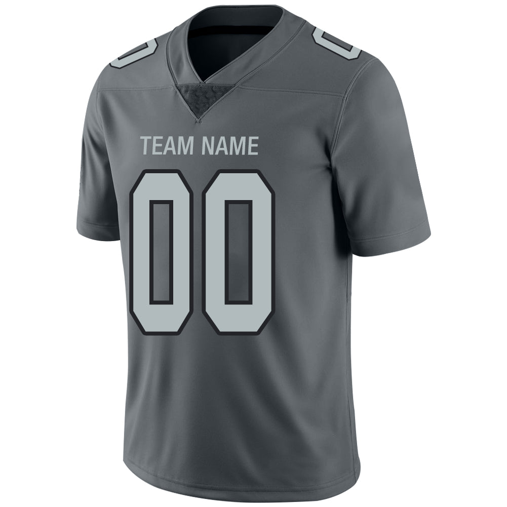 Custom LV.Raiders Stitched American Football Jerseys Personalize Birthday Gifts Grey Jersey