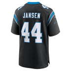 Johmsee C.Panthers #44 J.J. Jansen Black Team Game Jersey