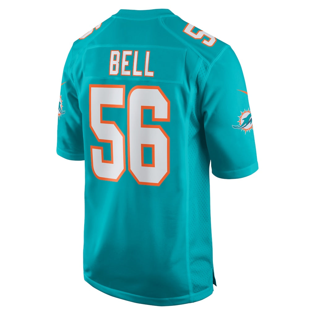 Johmsee M.Dolphins #56 Quinton Bell Aqua Game Jersey