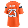 Johmsee D.Broncos #23 Jahdae Barron Orange 2025 NFL Draft First Round Pick Game Jersey