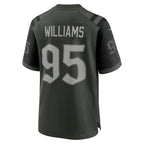 Johmsee NY.Jets #95 Quinnen Williams Gotham Green 2025 Rivalries Collection Game Jersey