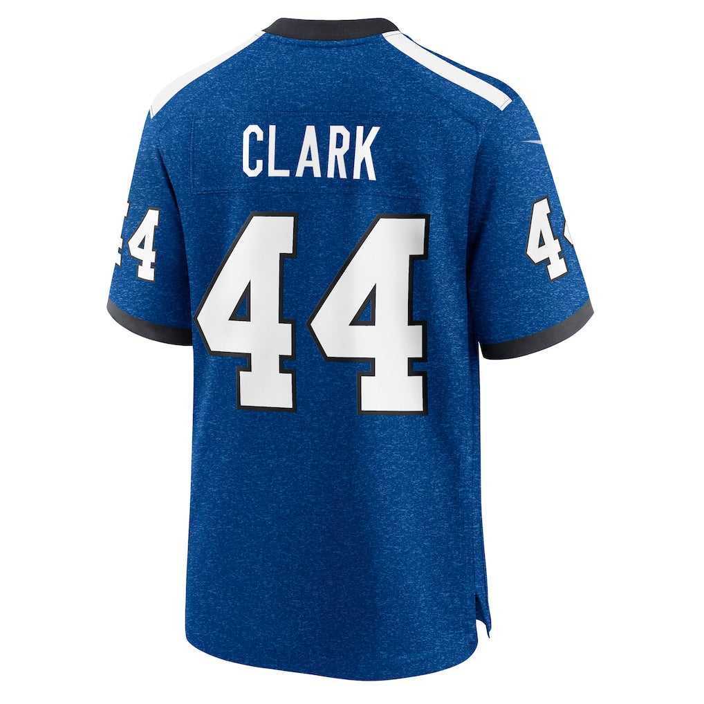 Johmsee IN.Colts #44 Dallas Clark Blue Retired Player Alternate Game Jersey