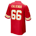 Johmsee KC.Chiefs #66 Mike Caliendo Red Game Player Jersey