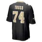 Johmsee NO.Saints #74 Xavier Truss Black Team Game Jersey