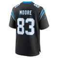 Johmsee C.Panthers #83 David Moore Black Game Jersey