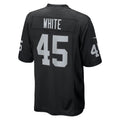 Johmsee LV.Raiders #45 Devin White Black Team Game Jersey