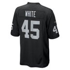 Johmsee LV.Raiders #45 Devin White Black Team Game Jersey