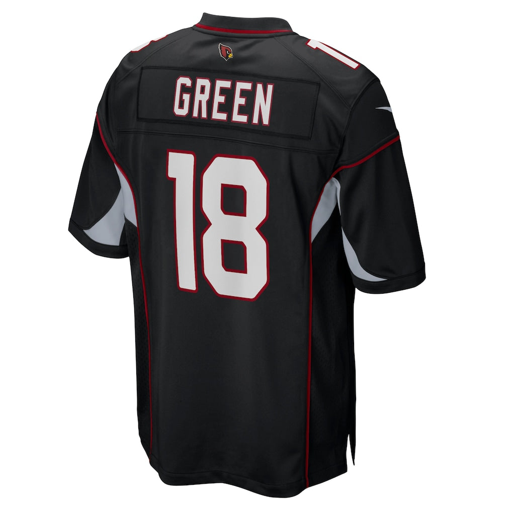 Johmsee A.Cardinals #18 A.J. Green Black Game Jersey