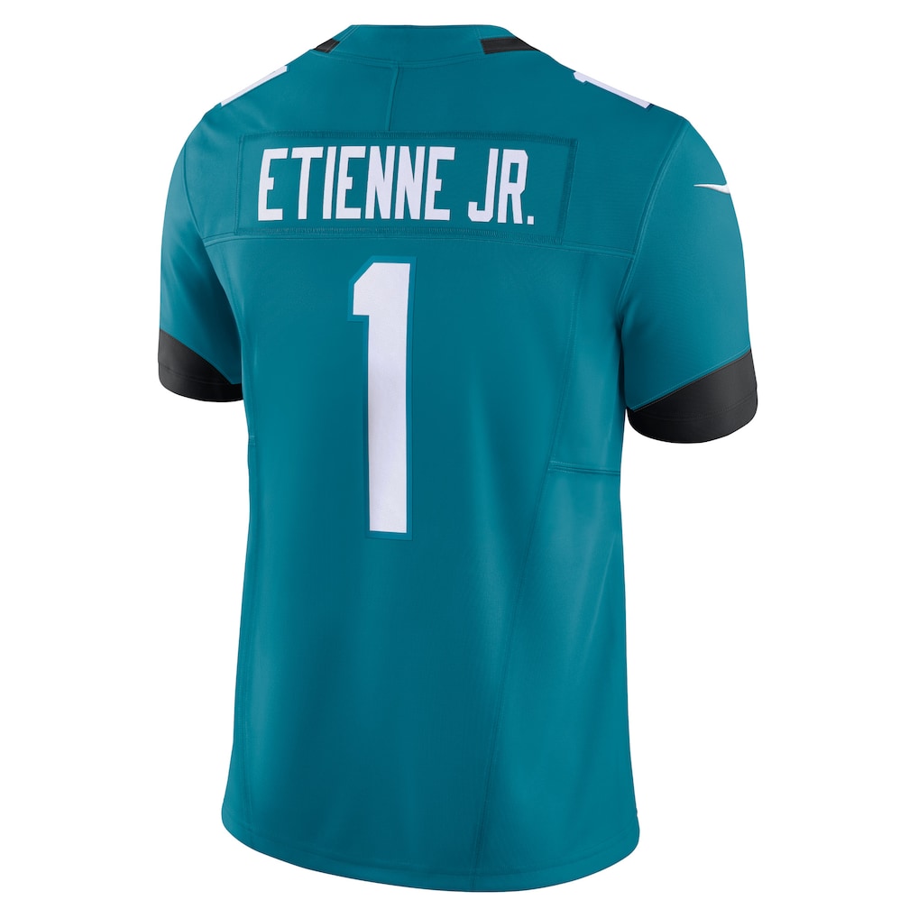 Johmsee J.Jaguars #1 Travis Etienne Jr Teal Vapor F.U.S.E. Limited Jersey