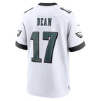 Johmsee P.Eagles #17 Nakobe Dean White Game Jersey