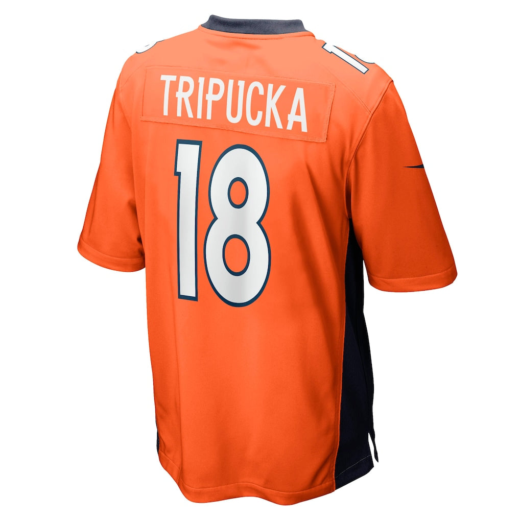 Johmsee D.Broncos #18 Frank Tripucka Orange Retired Player Jersey