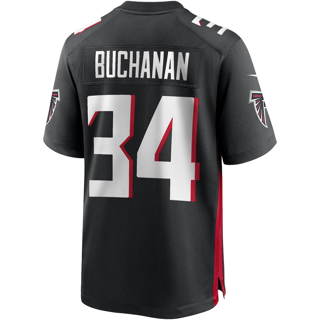 Johmsee A.Falcons #34 Ray Buchanan Black Team Game Jersey
