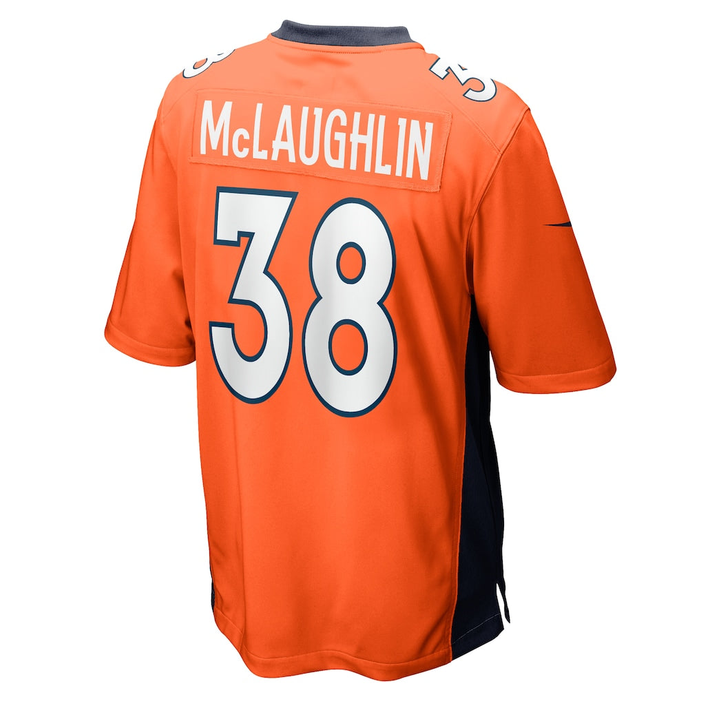 Johmsee D.Broncos #38 Jaleel McLaughlin Orange Game Jersey