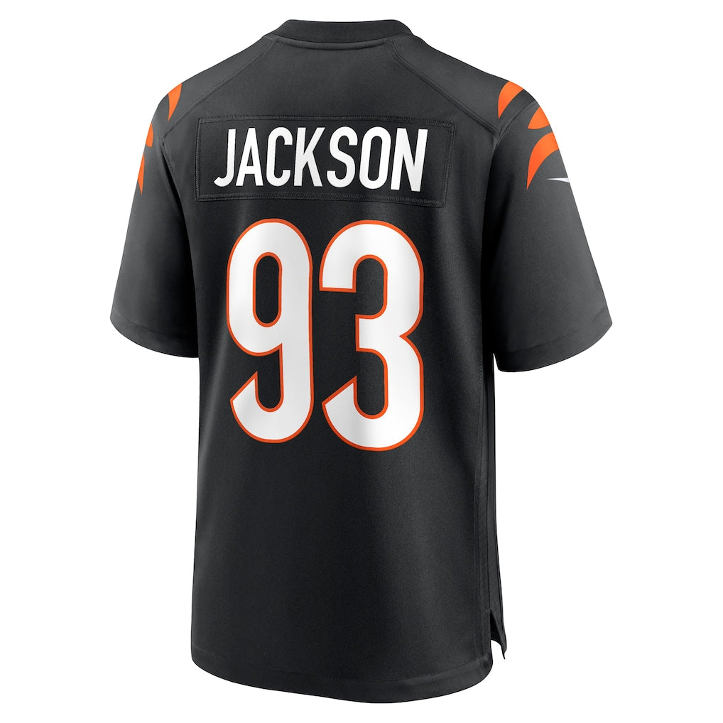 Johmsee C.Bengals #93 McKinnley Jackson Black Game Jersey