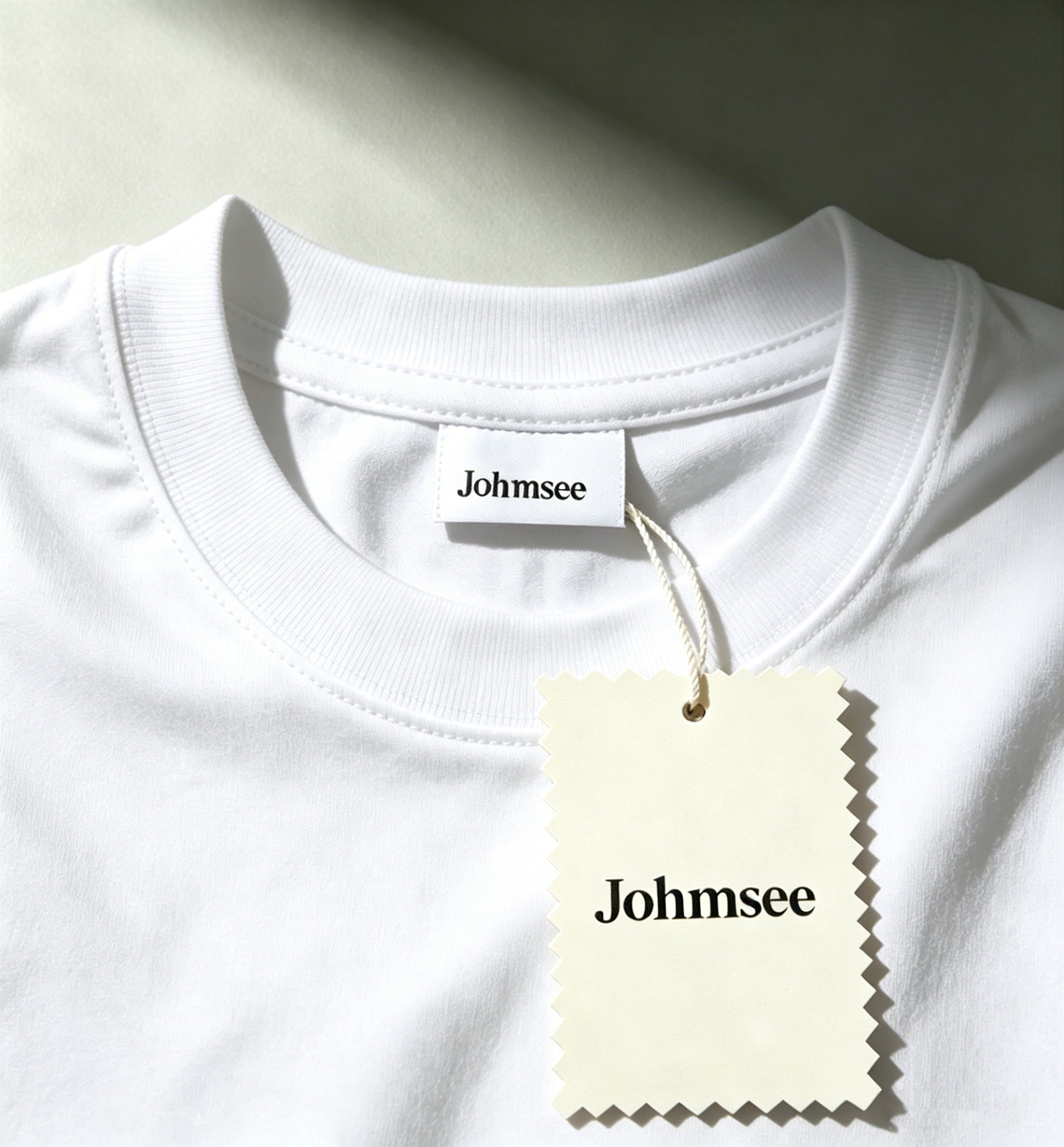 Johmsee Classic White T-shirt Cheap Jerseys, 100% Pure Cotton Breathable Sweat-Wicking Soft, Comfortable Skin-Friendly Short Sleeve Basic Jerseys for Daily Wear