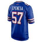Johmsee B.Bills #57 A.J. Epenesa Royal Game Player Jersey