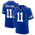 Johmsee #11 Jaxon Smith-Njigba Player S.Seahawks Royal Throwback Game Stitched Jerseys