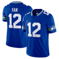 Johmsee #12 12th Fan Player S.Seahawks Royal Vapor F.U.S.E. Limited Stitched Jerseys