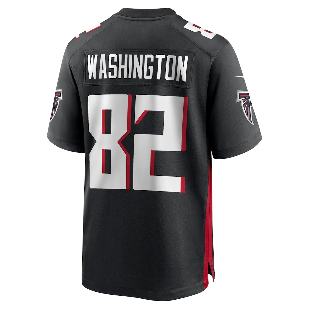 Johmsee A.Falcons #82 Casey Washington Black Team Game Jersey