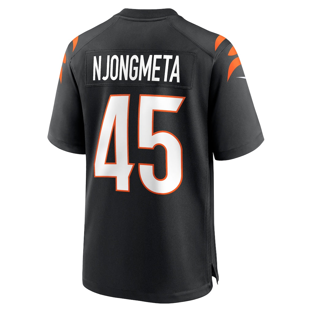 Johmsee C.Bengals #45 Maema Njongmeta Black Team Game Jersey