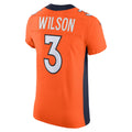 Johmsee D.Broncos #3 Russell Wilson Orange Vapor Elite Jersey