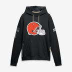 Johmsee C.Browns Black 2026 Salute to Service Sideline Dri-FIT Pullover Hoodie Jerseys