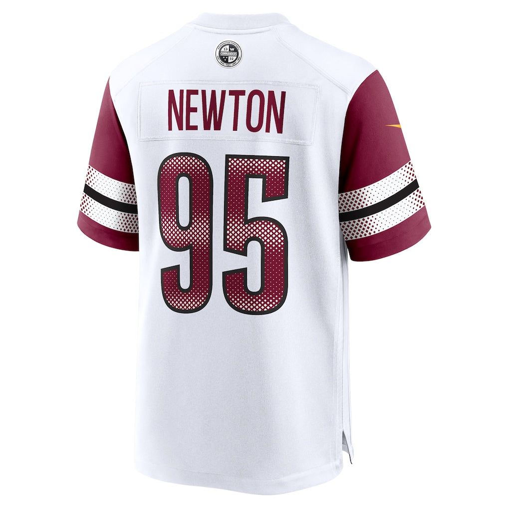 Johmsee W.Commanders #95 Jer'Zhan Newton White Game Jersey