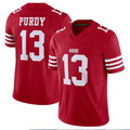 Johmsee SF.49ers #13 Brock Purdy Player Scarlet Vapor F.U.S.E. Limited Stitched Jerseys