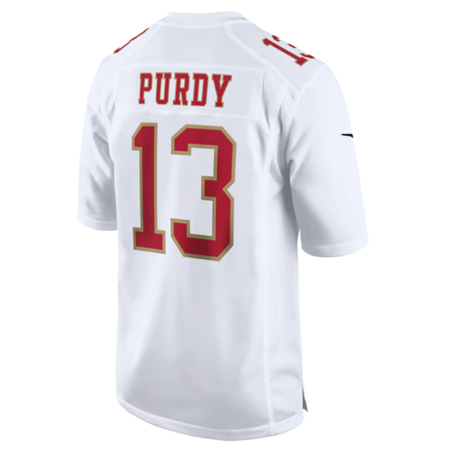 Johmsee #13 Brock Purdy Player SF.49ers Tundra White Fashion Game Stitched Jersey