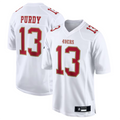 Johmsee SF.49ers #13 Brock Purdy Player Tundra White Fashion Game Stitched Jerseys