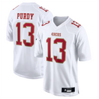 Johmsee SF.49ers #13 Brock Purdy Player Tundra White Fashion Game Stitched Jerseys