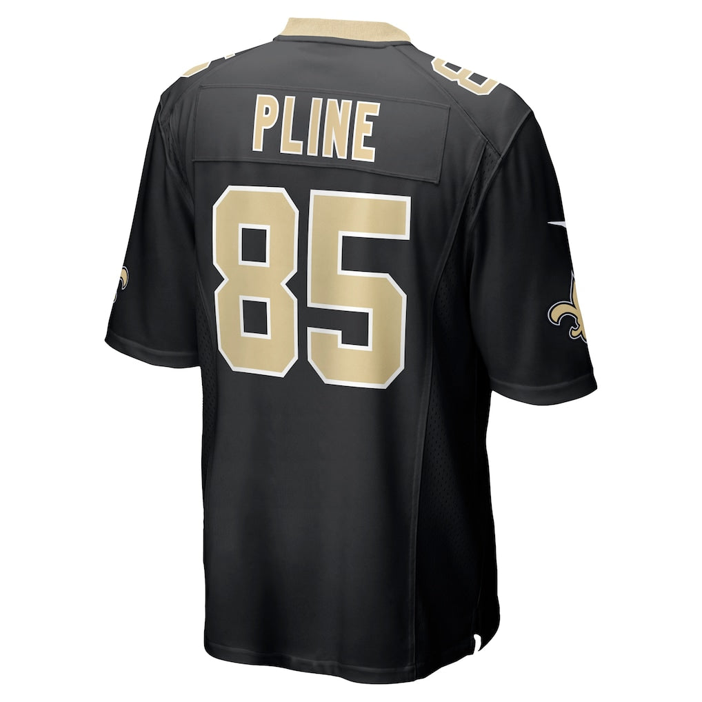 Johmsee NO.Saints #85 Mason Pline Black Team Game Jersey