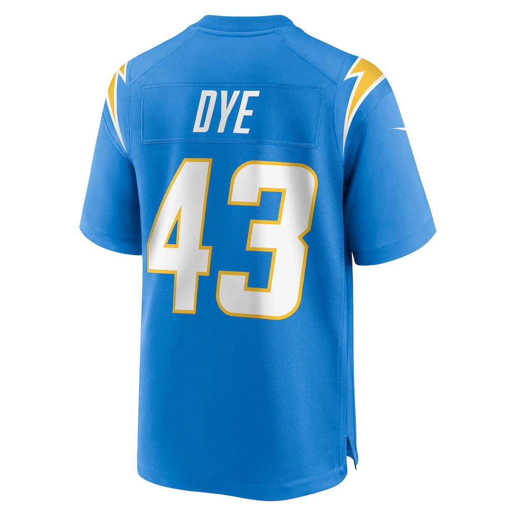 Johmsee LA.Chargers #43 Troy Dye Powder Blue Game Jersey