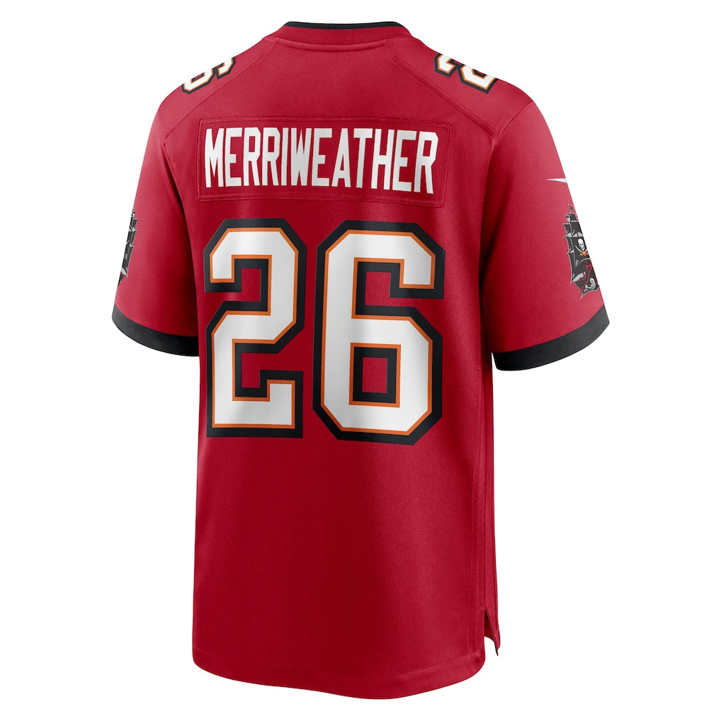 Johmsee TB.Buccaneers #26 Kaevon Merriweather Red Game Jersey