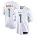 Johmsee #1 Tua Tagovailoa Player M.Dolphins White Fashion Game Stitched Jerseys