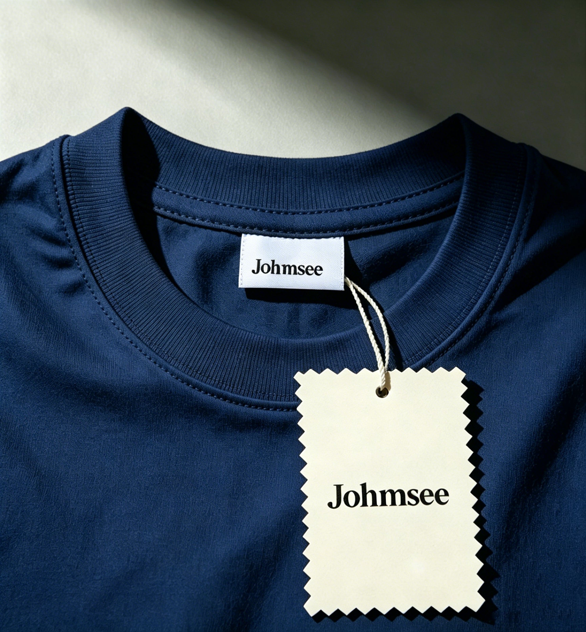 Johmsee Classic Blue T-shirt Cheap Jerseys, 100% Pure Cotton Breathable Sweat-Wicking Soft, Comfortable Skin-Friendly Short Sleeve Basic Jerseys for Daily Wear