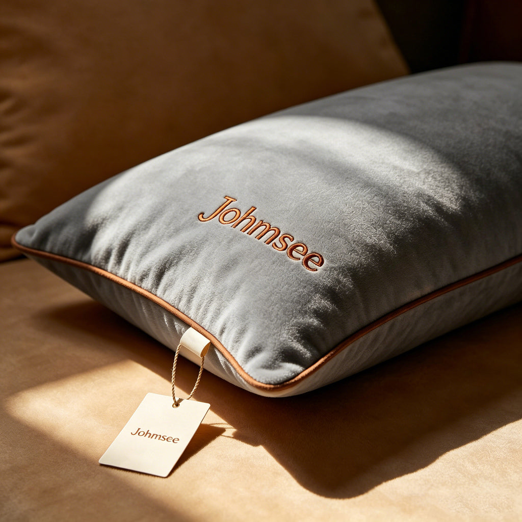 Johmsee Classic Gray Bolsters, Premium Soft Skin-Friendly Breathable Plush Filled Comfort Cheap Sofa Cushion Pillows, All-Match Home Bedroom Couch Decorative Back Pillows for Daily Use