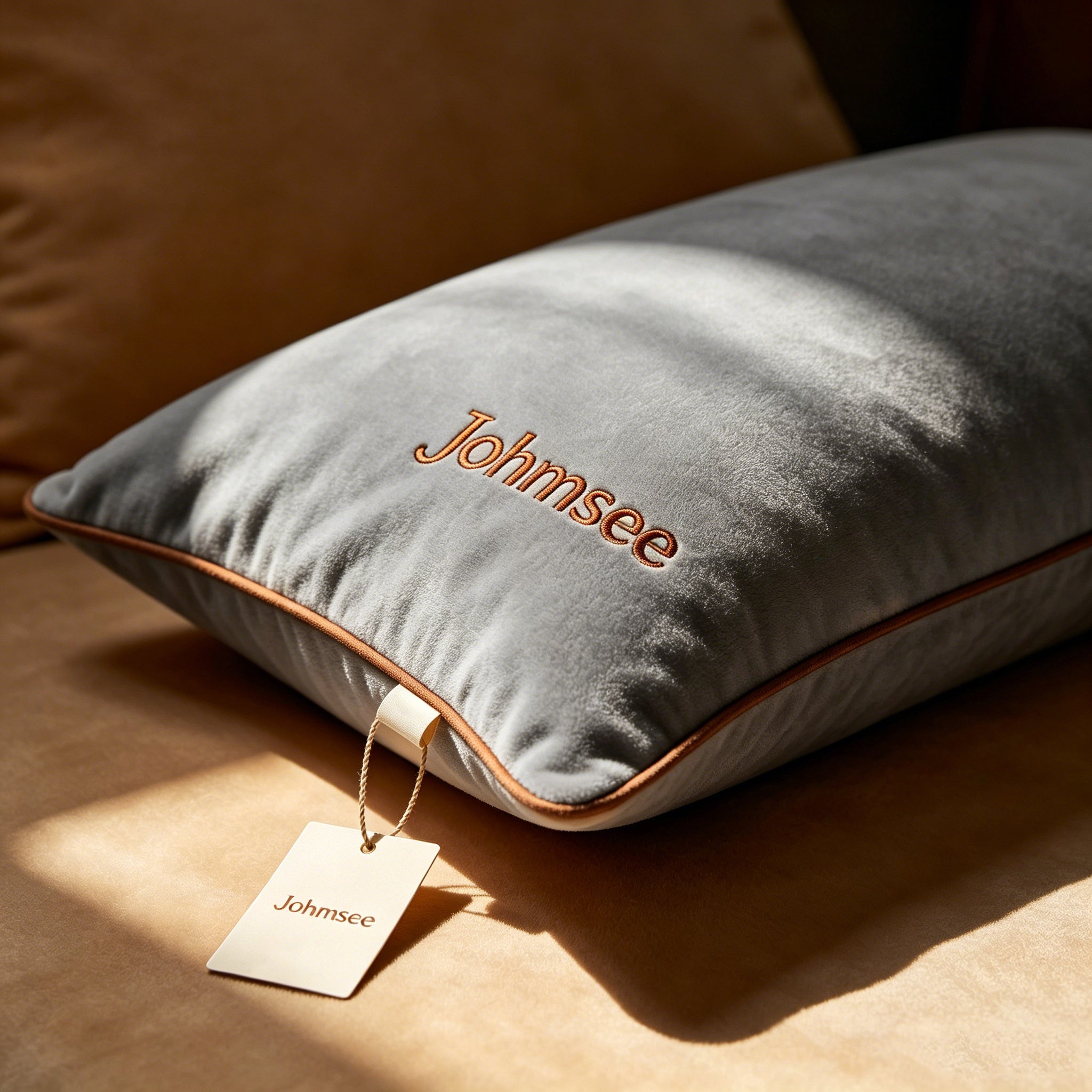 Johmsee Classic Gray Bolsters, Premium Soft Skin-Friendly Breathable Plush Filled Comfort Cheap Sofa Cushion Pillows, All-Match Home Bedroom Couch Decorative Back Pillows for Daily Use