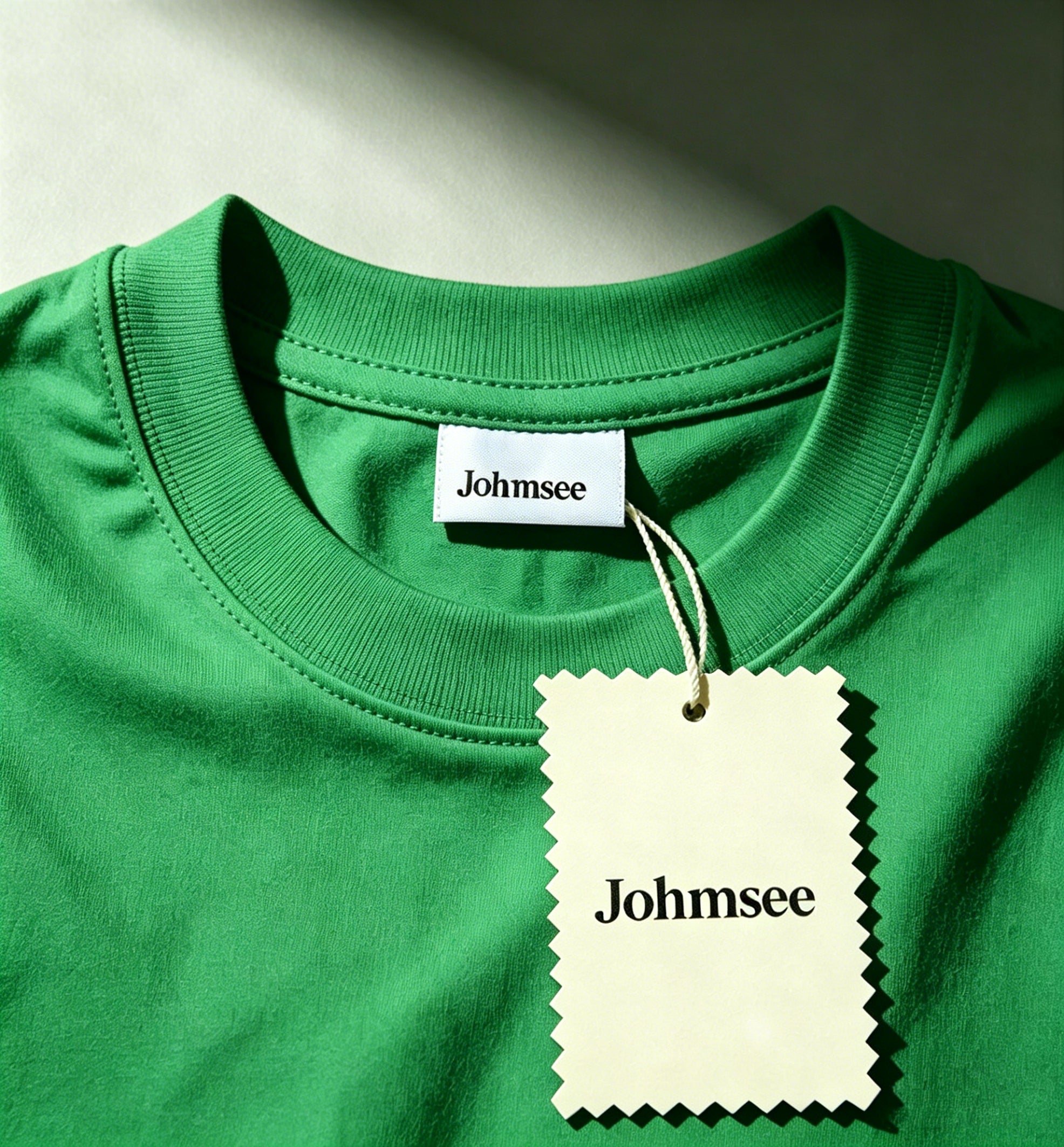Johmsee Classic Green T-shirt Cheap Jerseys, 100% Pure Cotton Breathable Sweat-Wicking Soft, Comfortable Skin-Friendly Short Sleeve Basic Jerseys for Daily Wear