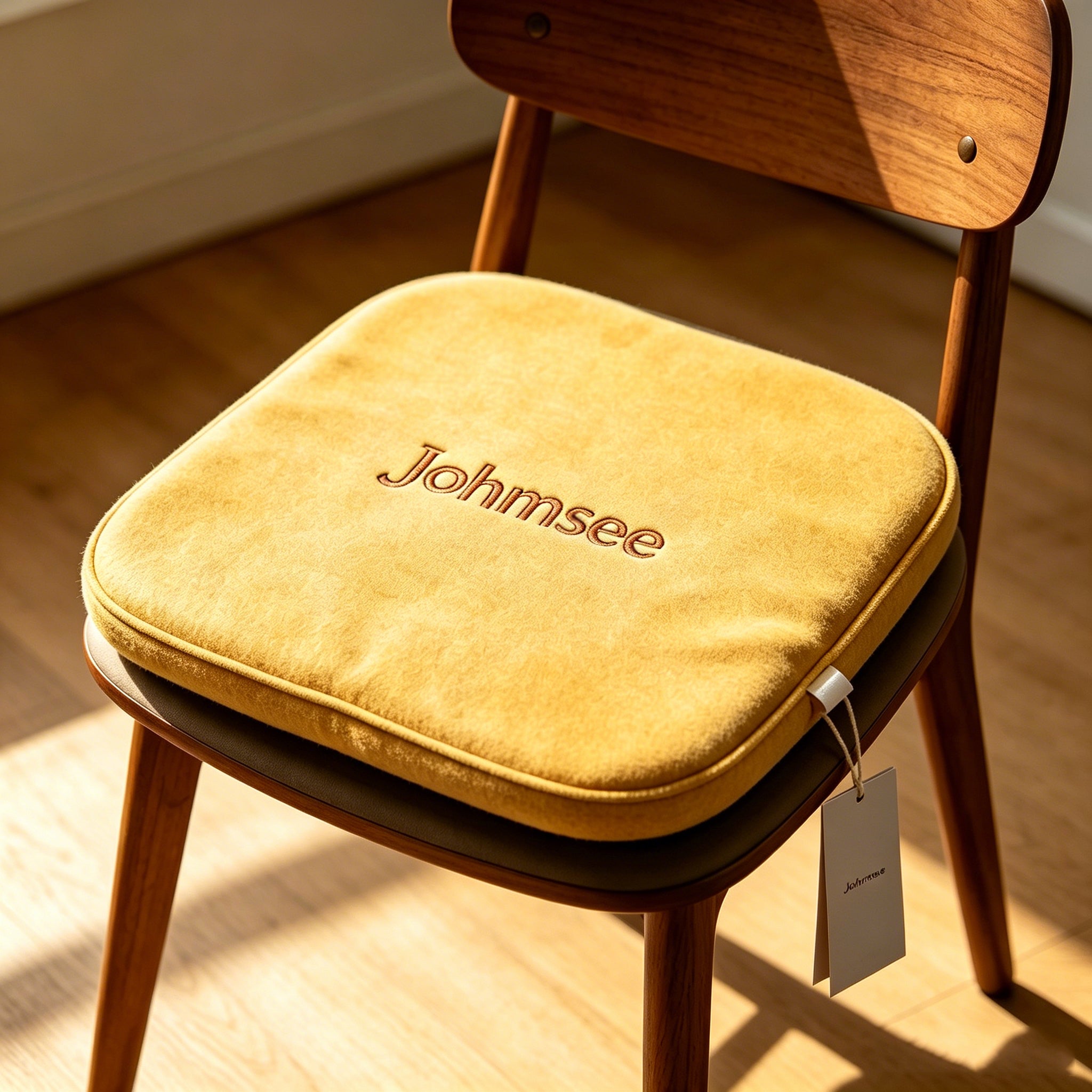 Johmsee Classic Yellow Chair Cushions, Soft Plush Breathable Thickened Comfort Cheap Lazy Sofa Seat Pad, Sweat-Winning Skin-Friendly Adjustable Backrest Floor Jerseys for Home Office Daily Use