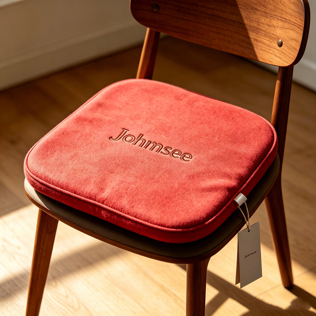 Johmsee Classic Red Chair Cushions, Soft Plush Breathable Thickened Comfort Cheap Lazy Sofa Seat Pad, Sweat-Winning Skin-Friendly Adjustable Backrest Floor Jerseys for Home Office Daily Use