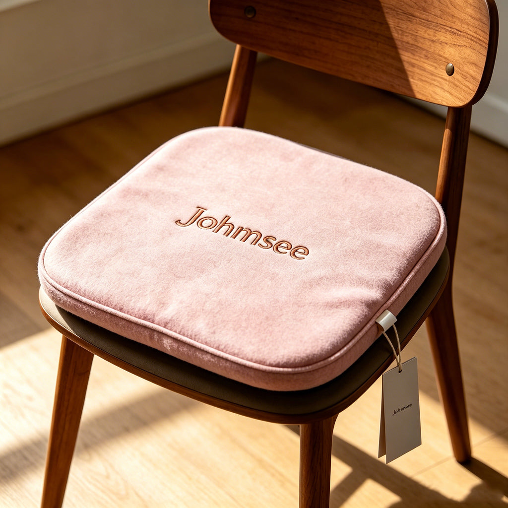 Johmsee Classic Pink Chair Cushions, Soft Plush Breathable Thickened Comfort Cheap Lazy Sofa Seat Pad, Sweat-Winning Skin-Friendly Adjustable Backrest Floor Jerseys for Home Office Daily Use