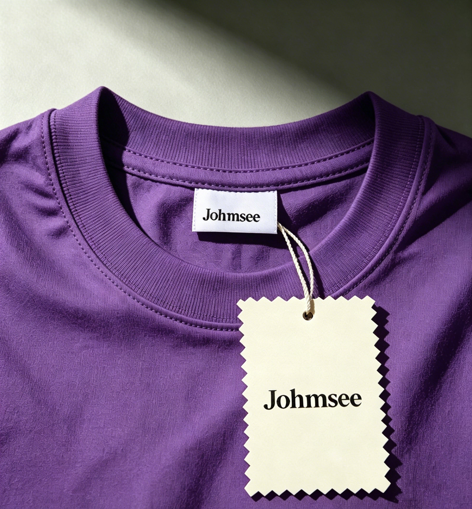 Johmsee Classic Purple T-shirt Cheap Jerseys, 100% Pure Cotton Breathable Sweat-Wicking Soft, Comfortable Skin-Friendly Short Sleeve Basic Jerseys for Daily Wear