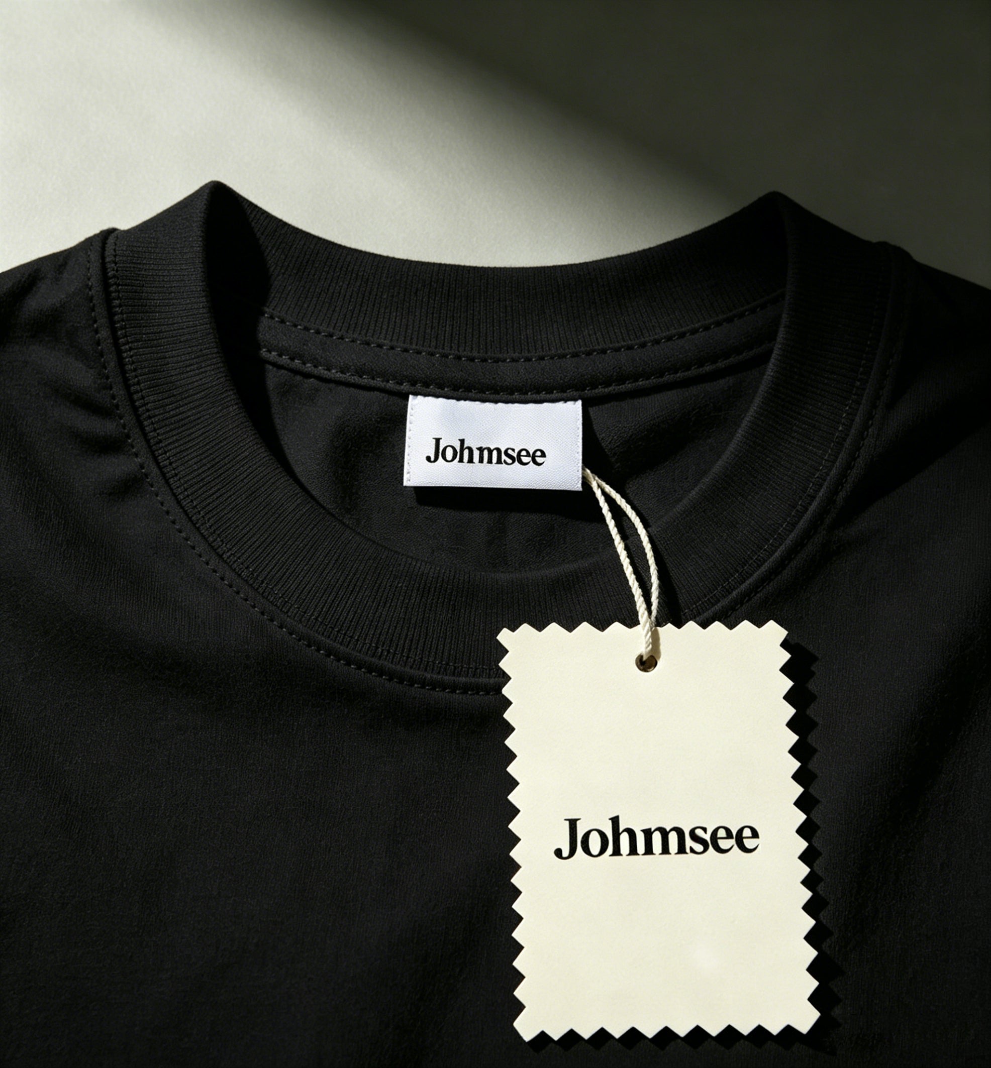 Johmsee Classic Black T-shirt Cheap Jerseys, 100% Pure Cotton Breathable Sweat-Wicking Soft, Comfortable Skin-Friendly Short Sleeve Basic Jerseys for Daily Wear