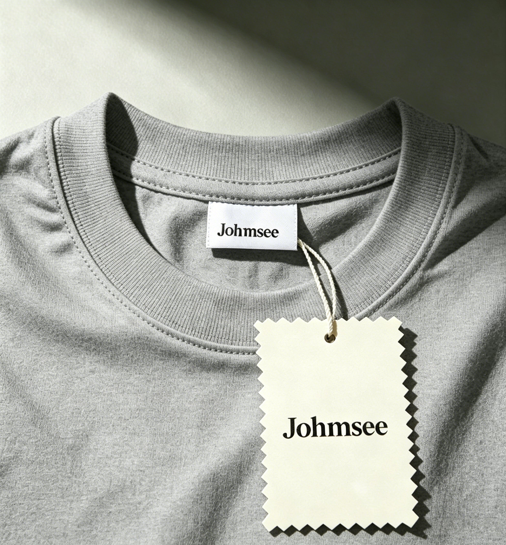 Johmsee Classic Gray T-shirt Cheap Jerseys, 100% Pure Cotton Breathable Sweat-Wicking Soft, Comfortable Skin-Friendly Short Sleeve Basic Jerseys for Daily Wear