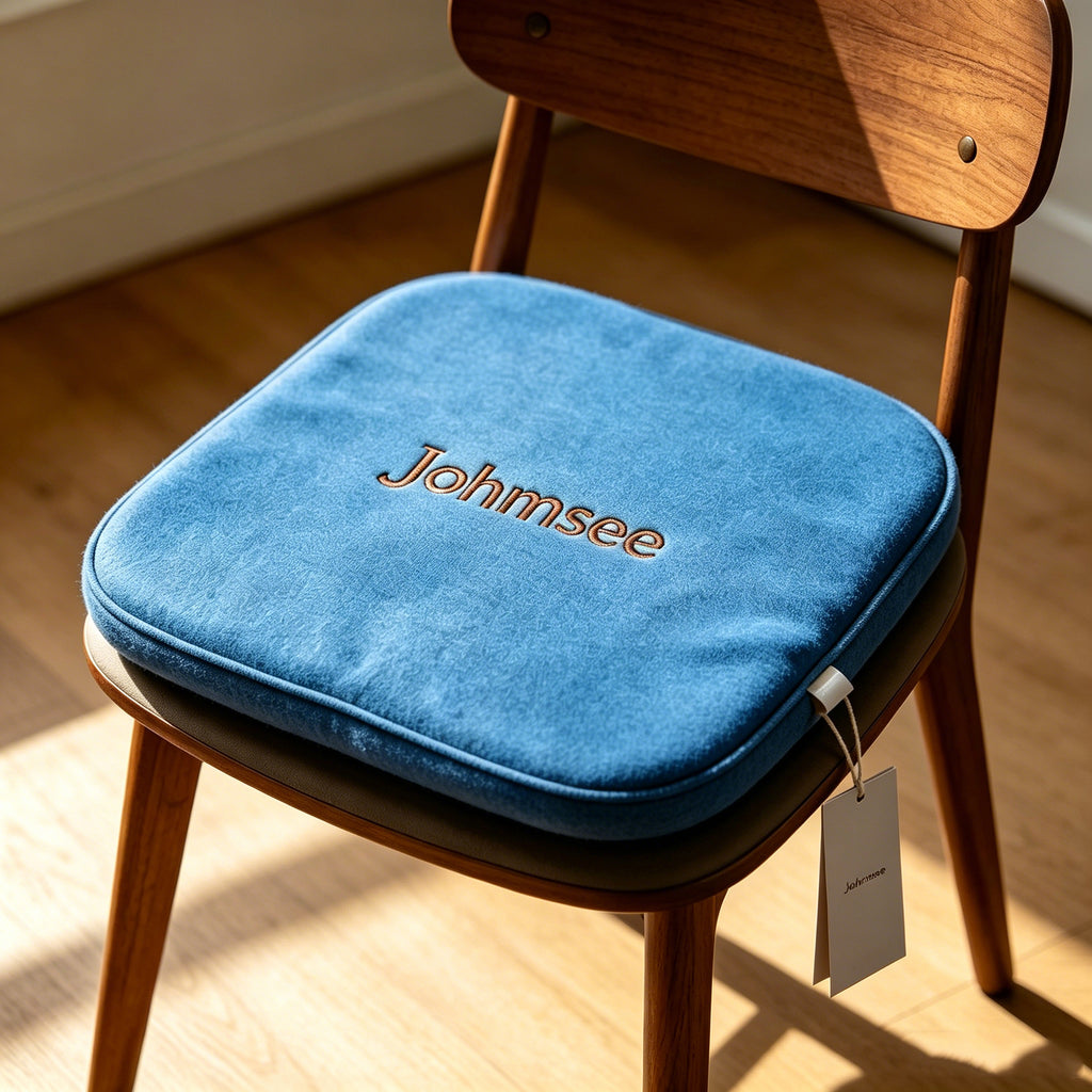 Johmsee Classic Blue Chair Cushions, Soft Plush Breathable Thickened Comfort Cheap Lazy Sofa Seat Pad, Sweat-Winning Skin-Friendly Adjustable Backrest Floor Jerseys for Home Office Daily Use