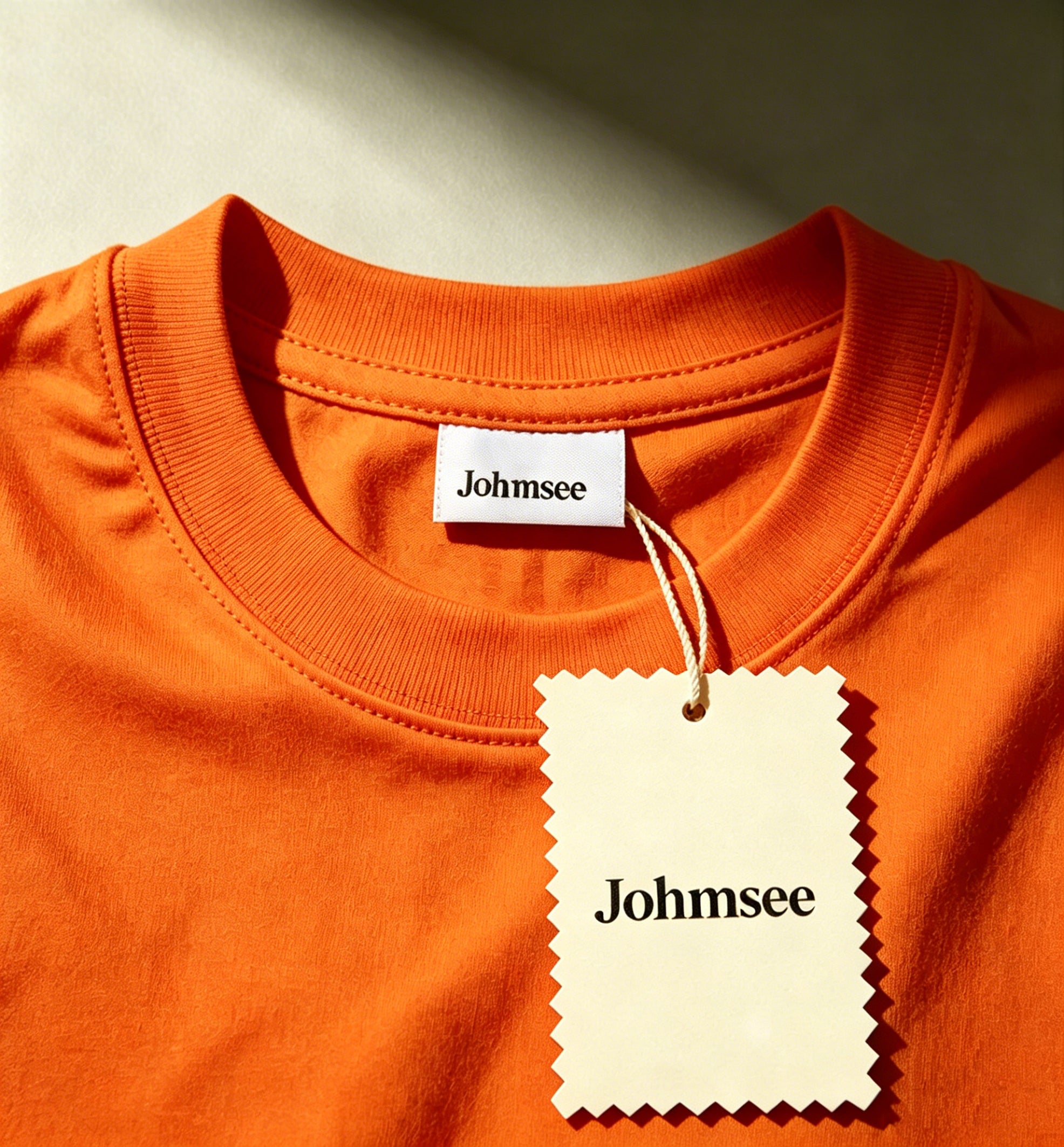 Johmsee Classic Orange T-shirt Cheap Jerseys, 100% Pure Cotton Breathable Sweat-Wicking Soft, Comfortable Skin-Friendly Short Sleeve Basic Jerseys for Daily Wear