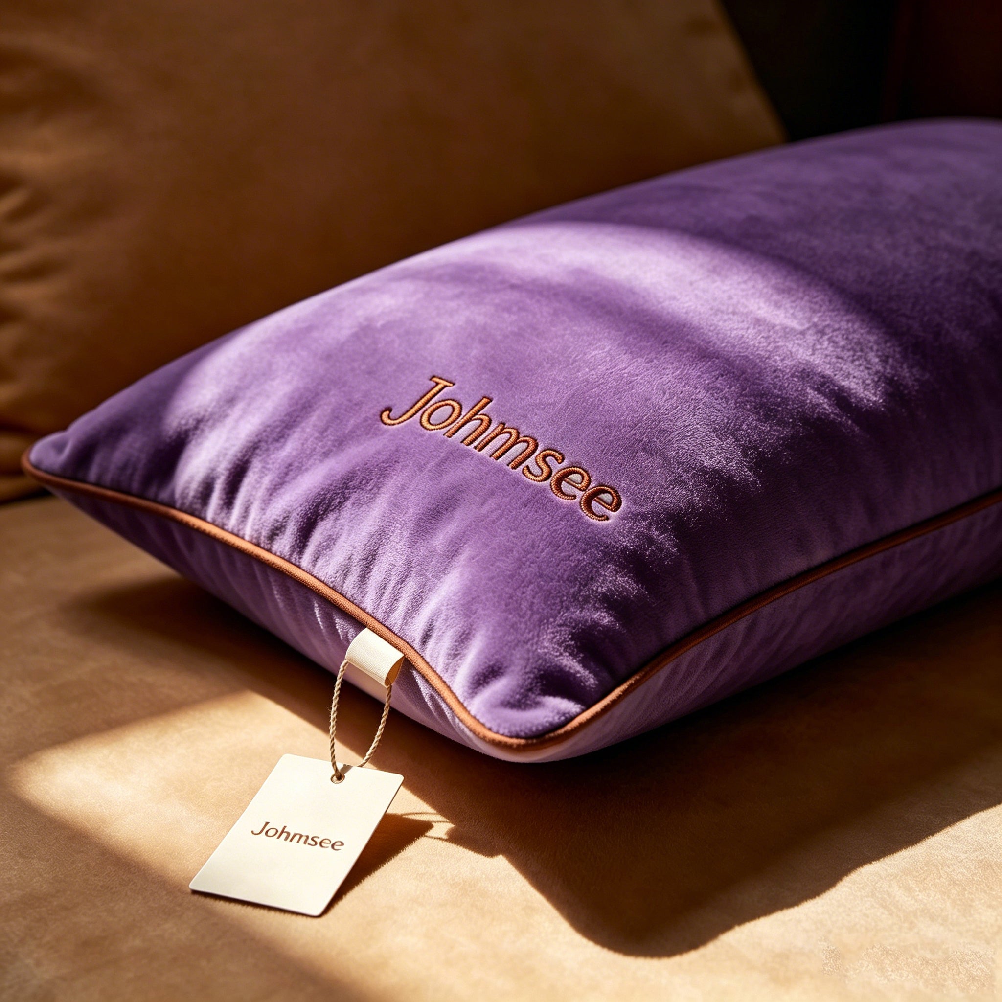 Johmsee Classic Purple Bolsters, Premium Soft Skin-Friendly Breathable Plush Filled Comfort Cheap Sofa Cushion Pillows, All-Match Home Bedroom Couch Decorative Back Pillows for Daily Use