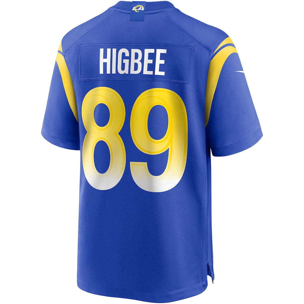 Johmsee LA.Rams #89 Tyler Higbee Royal Game Player Jersey