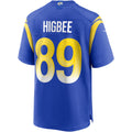 Johmsee LA.Rams #89 Tyler Higbee Royal Game Player Jersey